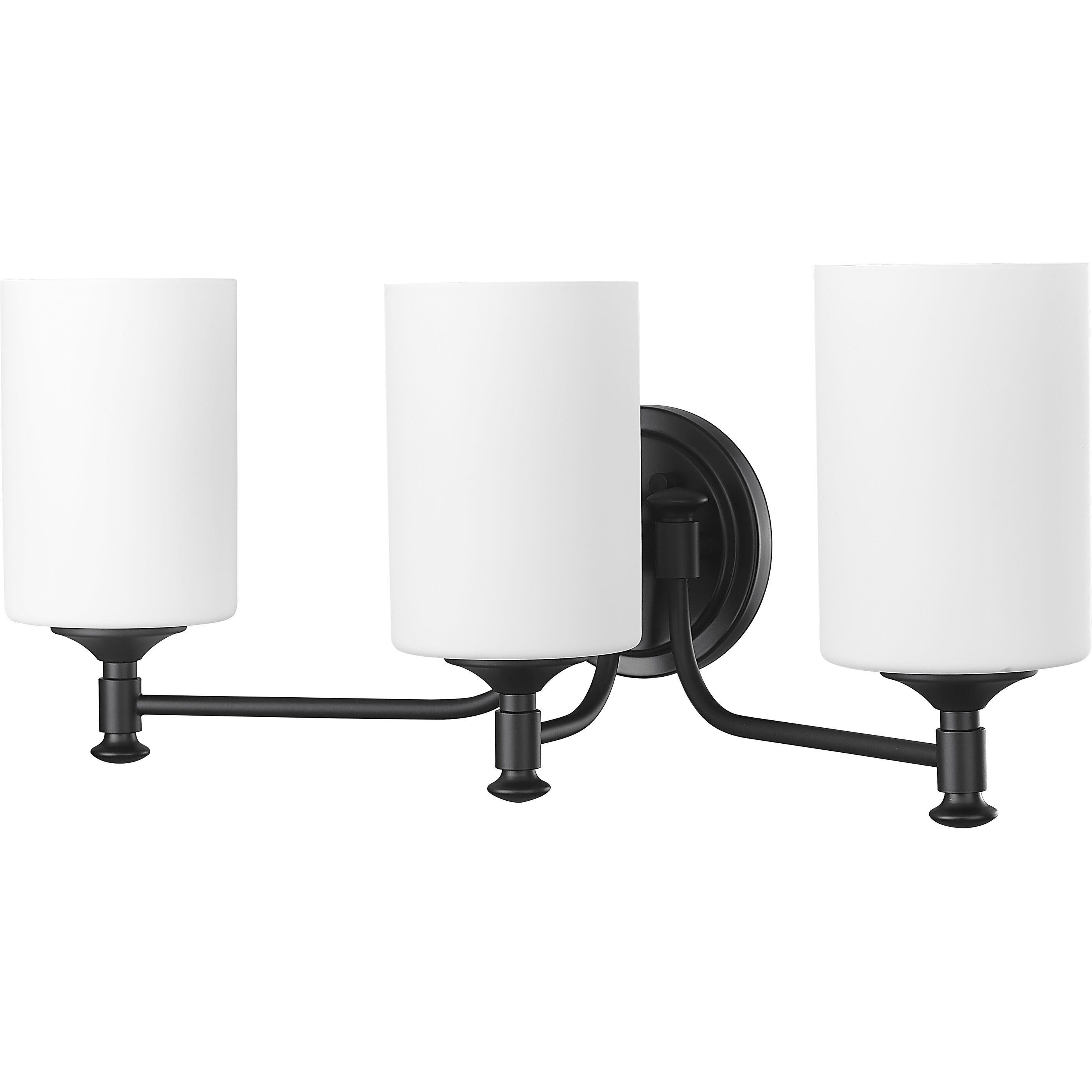 Ailey 3 Light 21.63 inch Matte Black Vanity Light Wall Light